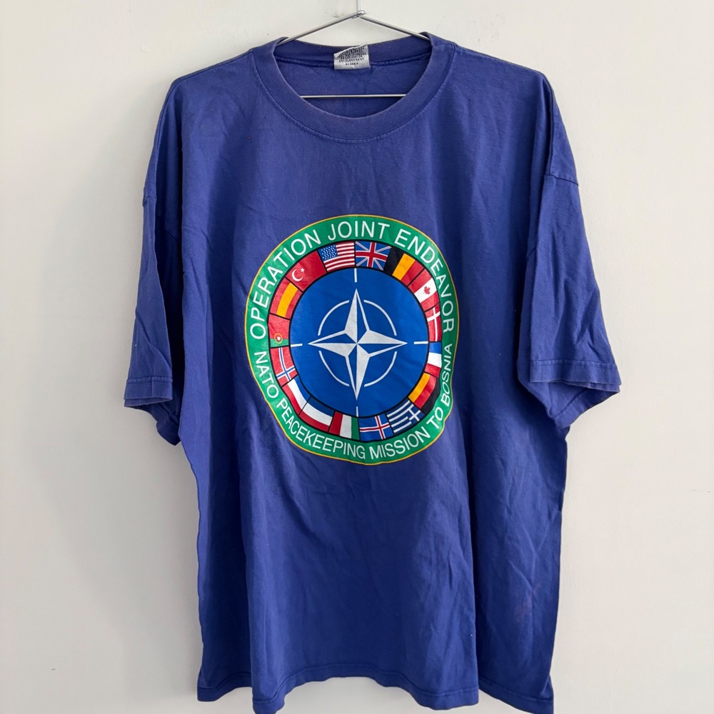 Vintage Gear For Sports Operation Joint Endeavor NATO T Shirt